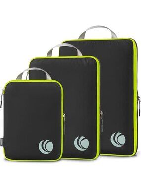 Compression Packing Cubes Travel Luggage Organizer Bags Carry On Suitcase Set